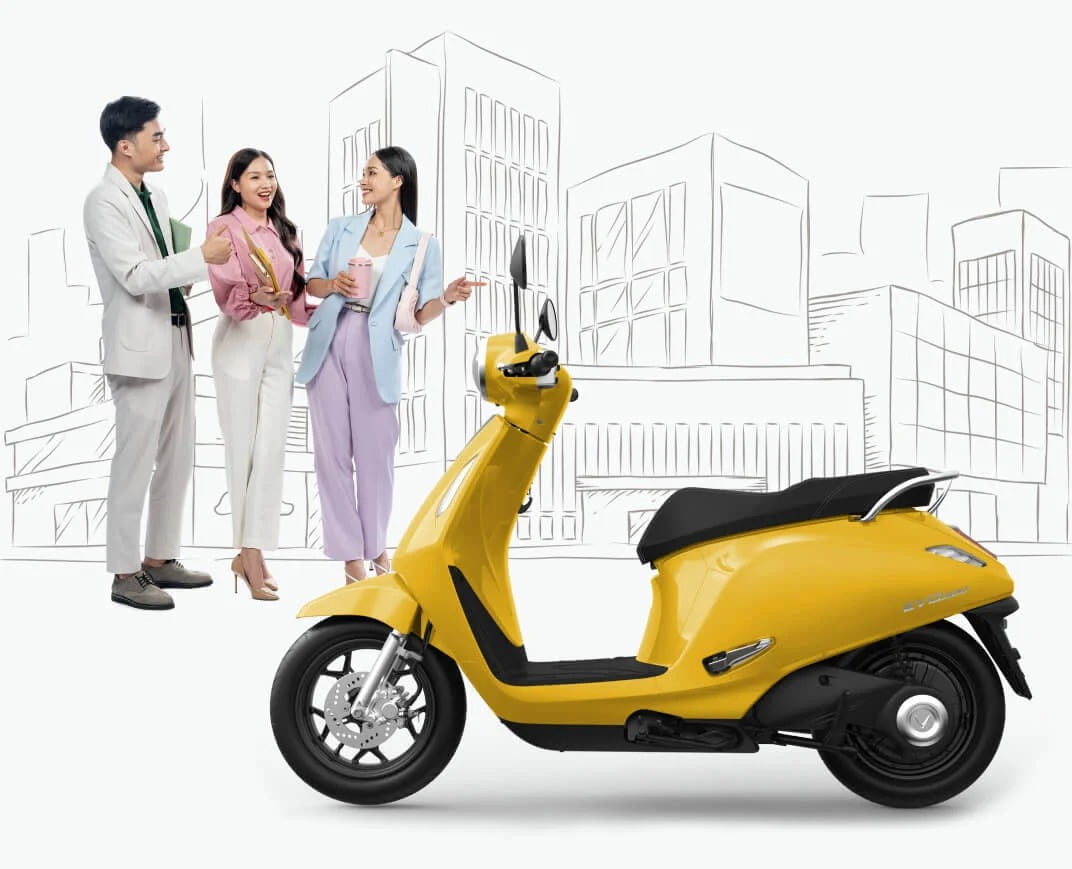 xe máy điện vinfast evo 200 phù hợp cho giới trẻ và nhu cầu đi lại trong phố