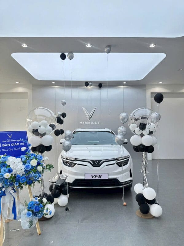 Giới thiệu showroom Vinfast Biên Hòa - Vinfast Đồng Nai giao xe VF8 trắng